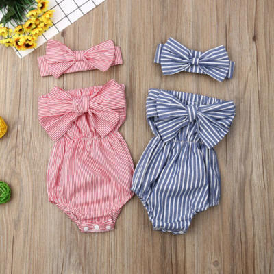 Newborn Infant Baby Girls Off Shoulder Striped Romper Bodysuit Jumpsuit Outfits
Newborn Infant Baby Girls Off Shoulder Striped Romper Bodysuit Jumpsuit Outfits