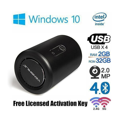 VENSMILE i10 Mini Desktop PC Windows 10 Quad Core Smart TV Box XBMC Media Player 2G 32G with Intel Z3735F 18GHz BT40 with 2MP Ca
VENSMILE i10 Mini Desktop PC Windows 10 Quad Core Smart TV Box XBMC Media Player 2G 32G with Intel Z3735F 18GHz BT40 with 2MP Ca