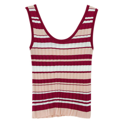 Women Fashion Casual Cotton All-match Striped Ice Silk Camisole Vest Sleeveless T-shirt Top
Women Fashion Casual Cotton All-match Striped Ice Silk Camisole Vest Sleeveless T-shirt Top