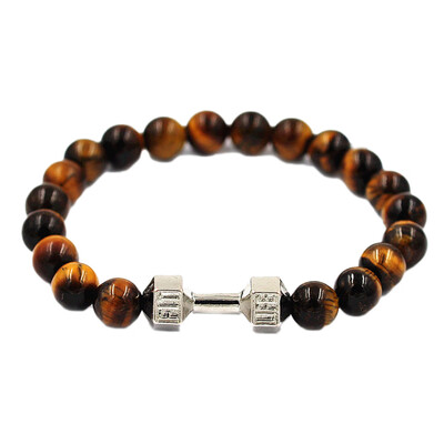 2019 New Fashion Natural Volcanic Stone Tiger Eye Bracelet Energy Beaded Metal Dumbbell Bracelet
2019 New Fashion Natural Volcanic Stone Tiger Eye Bracelet Energy Beaded Metal Dumbbell Bracelet