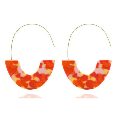 Hot Sale Fashion Leopard Print Big Hook Earrings Special Design Bohemian Semicircle Resin Dangle Drop Earrings For Women Brincos
Hot Sale Fashion Leopard Print Big Hook Earrings Special Design Bohemian Semicircle Resin Dangle Drop Earrings For Women Brincos