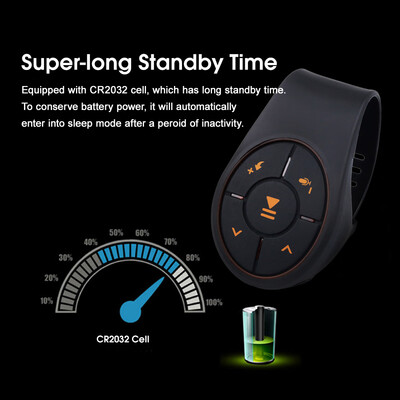 Wireless Bluetooth Remote Control BLE Media Button Single-hand Operation with Strap Suitable for Steering Wheel Motorbike Bike Han
Wireless Bluetooth Remote Control BLE Media Button Single-hand Operation with Strap Suitable for Steering Wheel Motorbike Bike Han
