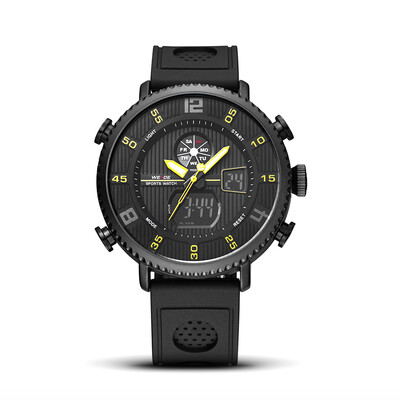 WEIDE WH6106 Dual Display Quartz Digital Men Watch Sports 3ATM Waterproof Big Dial Large Face Stopwatch Timer Week Alarm Dual Time
WEIDE WH6106 Dual Display Quartz Digital Men Watch Sports 3ATM Waterproof Big Dial Large Face Stopwatch Timer Week Alarm Dual Time