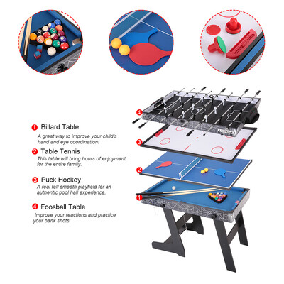 Lixada 48" 4-in-1 Foosball Football Table Pool Table Shuffleboard Hockey Table Multi Game Table Multi-Activity Combination Game Ta
Lixada 48" 4-in-1 Foosball Football Table Pool Table Shuffleboard Hockey Table Multi Game Table Multi-Activity Combination Game Ta