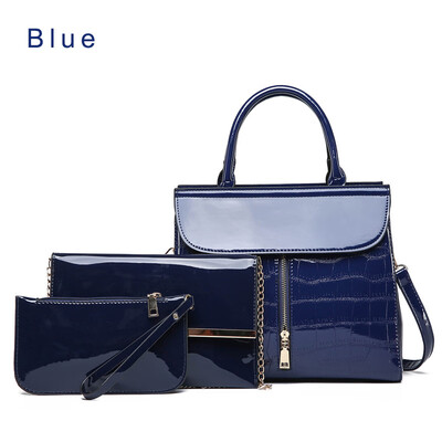 3Pcs Luxury Patent Leather Handbag Women Bags Designer Brand Famous Tote Bags Shoulder Crossbody Bag Clutch Purse Bag Sets
3Pcs Luxury Patent Leather Handbag Women Bags Designer Brand Famous Tote Bags Shoulder Crossbody Bag Clutch Purse Bag Sets