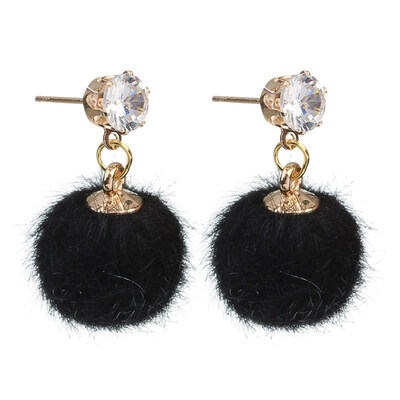 Promotion Temperament Short Drop Earrings for Women Personalized Wild Simple Hair Ball Female Models Earrings
Promotion Temperament Short Drop Earrings for Women Personalized Wild Simple Hair Ball Female Models Earrings