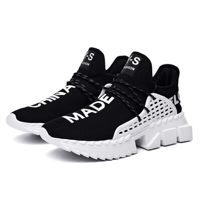 Flying woven mesh mens breathable sports shoes Trend casual shoes running shoes
Flying woven mesh mens breathable sports shoes Trend casual shoes running shoes