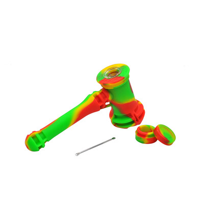 Silicone Environmental Smoke Tubing with Wax Oil Jar&Stainless Steel Spoon Edible Portable Tobacco Pipes Water Smoking Holder
Silicone Environmental Smoke Tubing with Wax Oil Jar&Stainless Steel Spoon Edible Portable Tobacco Pipes Water Smoking Holder