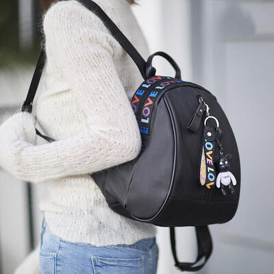 Womens Zipper Backpack Soft Handle Shoulders Bag For Travel New Fashion Wild Color Strip Travel Bag
Womens Zipper Backpack Soft Handle Shoulders Bag For Travel New Fashion Wild Color Strip Travel Bag