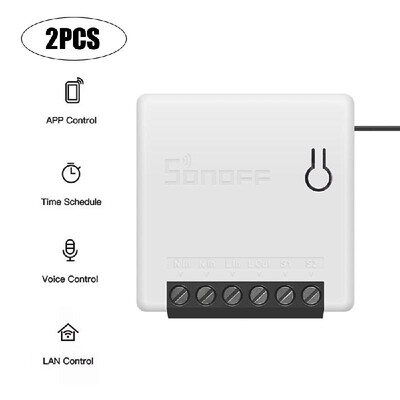 SONOFF Mini Two Way Intelligent Switch 10A Supports DIY Mode Household Appliance Automation Switches
SONOFF Mini Two Way Intelligent Switch 10A Supports DIY Mode Household Appliance Automation Switches