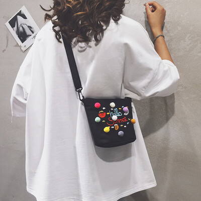 Small fresh bag female 2019 new Sen girl canvas shoulder Messenger bag Korean fashion wild bucket bag
Small fresh bag female 2019 new Sen girl canvas shoulder Messenger bag Korean fashion wild bucket bag