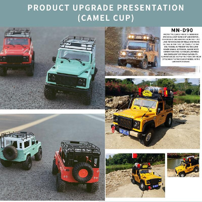 MN-D90 Rock Crawler 112 4WD 24G Remote Control High Speed Off Road Truck RC Car Led Light RTR
MN-D90 Rock Crawler 112 4WD 24G Remote Control High Speed Off Road Truck RC Car Led Light RTR