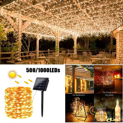 50100M 5001000LEDs 8 Modes Solar String Lights Copper Fairy Light Waterproof Outdoor Decor
50100M 5001000LEDs 8 Modes Solar String Lights Copper Fairy Light Waterproof Outdoor Decor