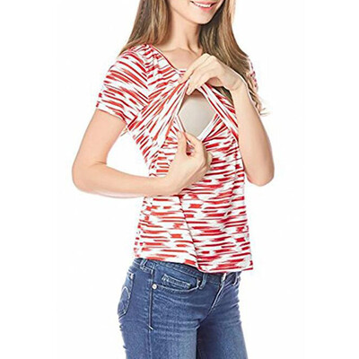 Women Summer Cotton T Shirts Tops Clothing Striped Loose Fashion Maternity Clothes Breastfeeding Nursing Top Women T-shirt
Women Summer Cotton T Shirts Tops Clothing Striped Loose Fashion Maternity Clothes Breastfeeding Nursing Top Women T-shirt