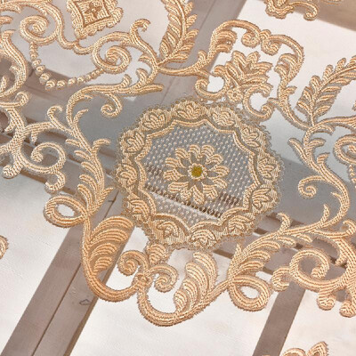 Gold Flower Sheer Curtain Window Screening Window Rod Pocket Curtain Panel for Living Room Bedroom Dining Room 39"X51" 1 Panel
Gold Flower Sheer Curtain Window Screening Window Rod Pocket Curtain Panel for Living Room Bedroom Dining Room 39"X51" 1 Panel
