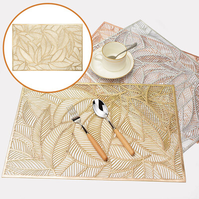 Gobestart Leaf Bronzing Placemat Leaf PVC Placemat Western Table Mat Simple Decoration
Gobestart Leaf Bronzing Placemat Leaf PVC Placemat Western Table Mat Simple Decoration