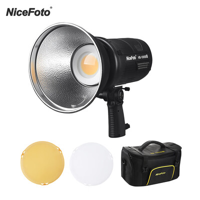 NiceFoto HB-1000B II Handheld LED Video Light 100W Photography Lamp 3200K5600K Stepless Dimmable CRI95 Supports APP Remote Contr
NiceFoto HB-1000B II Handheld LED Video Light 100W Photography Lamp 3200K5600K Stepless Dimmable CRI95 Supports APP Remote Contr