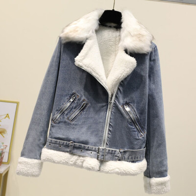 Toponeto Winter Women Jean Jacket Thicken Warm Fleece Long Sleeve Denim Coat Punk Outwear
Toponeto Winter Women Jean Jacket Thicken Warm Fleece Long Sleeve Denim Coat Punk Outwear