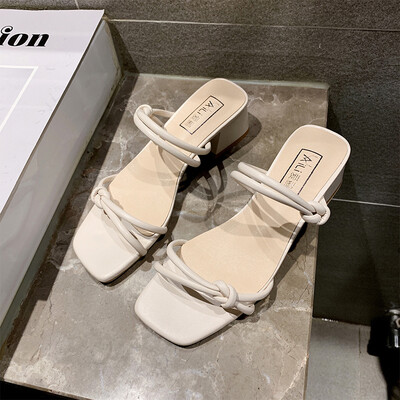 Net red thick heel sandals&slippers 2019 summer new Korean version of Joker wear exposed toe drag students with womens shoes
Net red thick heel sandals&slippers 2019 summer new Korean version of Joker wear exposed toe drag students with womens shoes