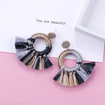 Flashbuy Handmade Rattan Geometric Dangle Earrings For Women Rafite Earrings Exaggeration Simple Trend Fashion Jewelry Earrings
Flashbuy Handmade Rattan Geometric Dangle Earrings For Women Rafite Earrings Exaggeration Simple Trend Fashion Jewelry Earrings