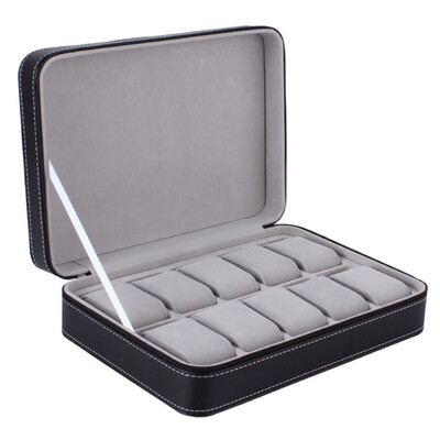 6 10 12 Slot Grid Watch Box PU Leather Lint Rainproof Detachable Zipper Jewelry Display Container Storage
6 10 12 Slot Grid Watch Box PU Leather Lint Rainproof Detachable Zipper Jewelry Display Container Storage