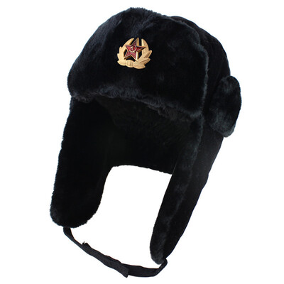 Unisex Russian Ushanka Bomber Hat Soviet Badge Army Military Hats Faux Rabbit Fur Winter Warm Earflap Ski Hat Caps
Unisex Russian Ushanka Bomber Hat Soviet Badge Army Military Hats Faux Rabbit Fur Winter Warm Earflap Ski Hat Caps