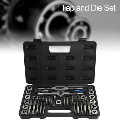 Greensen 40Pcs M3-M12 Screw Nut Tap&Die Set with Wrenches&Thread Gauge Heavy Duty Hand Tools
Greensen 40Pcs M3-M12 Screw Nut Tap&Die Set with Wrenches&Thread Gauge Heavy Duty Hand Tools