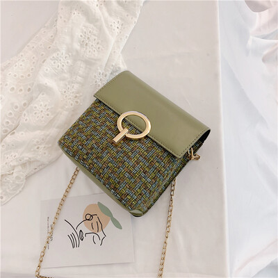 Woven bag simple contrast color 2019 new fashion casual wild shoulder bag female Sen temperament chain Messenger bag
Woven bag simple contrast color 2019 new fashion casual wild shoulder bag female Sen temperament chain Messenger bag