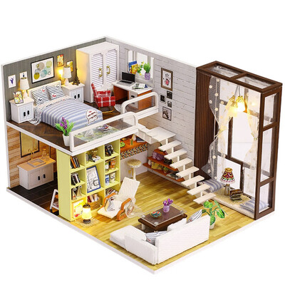 Gotoamei 3D Wooden DIY Miniature House Furniture LED House Puzzle Decorate Creative Gifts
Gotoamei 3D Wooden DIY Miniature House Furniture LED House Puzzle Decorate Creative Gifts