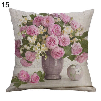 Linen Rose Peony Tulip Flower Pillow Case Cushion Cover Sofa Bed Car Cafe Decor
Linen Rose Peony Tulip Flower Pillow Case Cushion Cover Sofa Bed Car Cafe Decor
