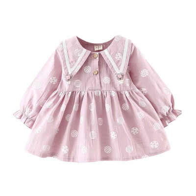Autumn Baby Girl Dress Casual Long Sleeve Polka Dot Printing Princess Dress Kids Shirt Party Dress Fashion Cute
Autumn Baby Girl Dress Casual Long Sleeve Polka Dot Printing Princess Dress Kids Shirt Party Dress Fashion Cute