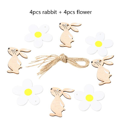 8 PCS Easter Wooden ChickenRabbit EggFlower Shape Tags Cutouts Wood Crafts Decorative Tag Pendants with String for Home Decorati
8 PCS Easter Wooden ChickenRabbit EggFlower Shape Tags Cutouts Wood Crafts Decorative Tag Pendants with String for Home Decorati