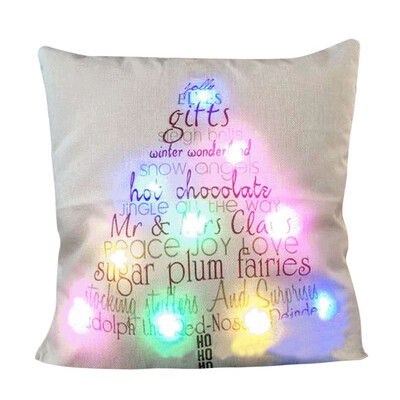 Gobestart The New Color Lights Christmas Pillow LED Lights Pillow Creative Printing LinenA
Gobestart The New Color Lights Christmas Pillow LED Lights Pillow Creative Printing LinenA