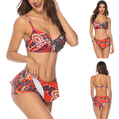 Roseonmyhand Womens Sexy Boho Swimwear Strap Swimsuit Push Up Padded Ruffle Two Piece Bikini
Roseonmyhand Womens Sexy Boho Swimwear Strap Swimsuit Push Up Padded Ruffle Two Piece Bikini