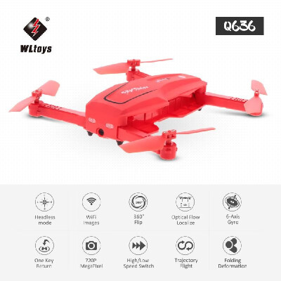 WLtoys Q636 720P Wifi FPV Folding Drone Optical Flow Positioning Altitude Hold G-sensor RC Quadcopter Toy
WLtoys Q636 720P Wifi FPV Folding Drone Optical Flow Positioning Altitude Hold G-sensor RC Quadcopter Toy