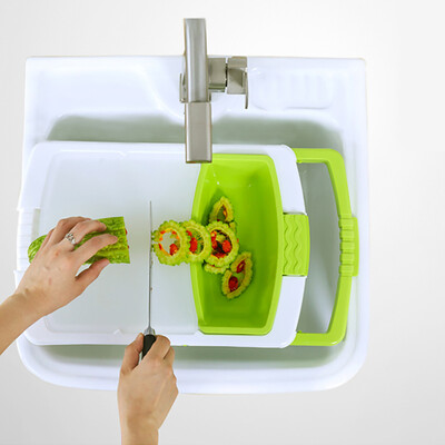 Toponeto Kitchen Drain Cutting Board Storage Drain 3-in-1Household Food Supplement Board
Toponeto Kitchen Drain Cutting Board Storage Drain 3-in-1Household Food Supplement Board