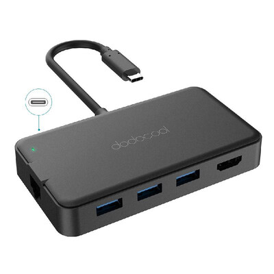 dodocool 6-in-1 Multifunction USB-C Hub with Type-C Power Delivery 4K Video HD Output Port Gigabit Ethernet Adapter&3 SuperSpe
dodocool 6-in-1 Multifunction USB-C Hub with Type-C Power Delivery 4K Video HD Output Port Gigabit Ethernet Adapter&3 SuperSpe