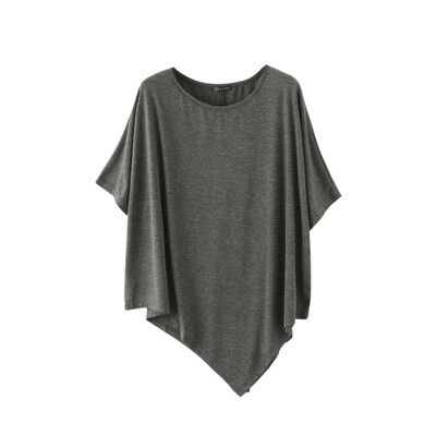 Womens Solid O Neck Short Sleeve Irregular Modal T-Shirt Loose Summer Irregular Hem T-shirt
Womens Solid O Neck Short Sleeve Irregular Modal T-Shirt Loose Summer Irregular Hem T-shirt