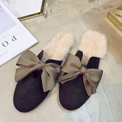 Autumn womens shoes Korean version of Joker Baotou Bow Muller shoes chic flat loafers slippers tide shoes
Autumn womens shoes Korean version of Joker Baotou Bow Muller shoes chic flat loafers slippers tide shoes