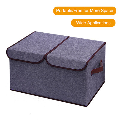 Double-Cover Dual Cap Storage Box Cotton And Linen Receipt Boxes Clothes Stuffed Animals Toys Office Supplies Organizer Bin Saving
Double-Cover Dual Cap Storage Box Cotton And Linen Receipt Boxes Clothes Stuffed Animals Toys Office Supplies Organizer Bin Saving