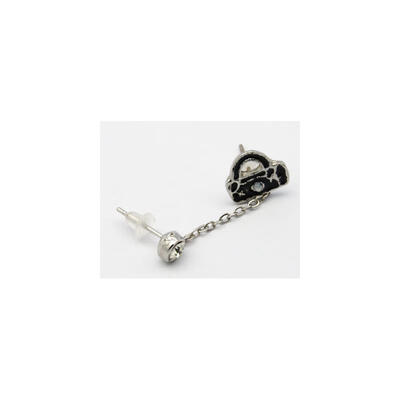Double Pierced Earrings Alloy Stud Earrings with Rhinestone no black pedestal Black Size about 13mm long
Double Pierced Earrings Alloy Stud Earrings with Rhinestone no black pedestal Black Size about 13mm long