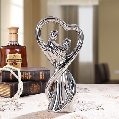Silver couple hug ceramic people craft ornaments home decor handicrafts room decoration characters porcelain figurine statue
Silver couple hug ceramic people craft ornaments home decor handicrafts room decoration characters porcelain figurine statue