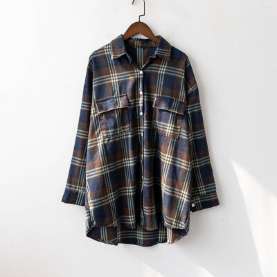 Autumn Plaid Vintage Female Blouse 2019 New Fashion Sweet Loose Long Sleeve Shirts Turn-Down Collar Women Tops
Autumn Plaid Vintage Female Blouse 2019 New Fashion Sweet Loose Long Sleeve Shirts Turn-Down Collar Women Tops