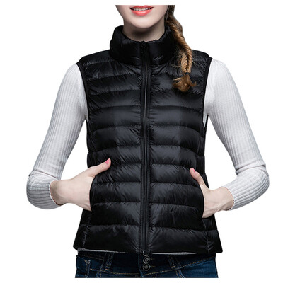 Toponeto Fasion Womens Standing Collar Short Paragraph Leisure Lightweight Down Vest
Toponeto Fasion Womens Standing Collar Short Paragraph Leisure Lightweight Down Vest