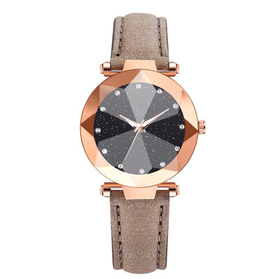 Best selling ladies watch diamond fashion PU wrist watch business casual watch