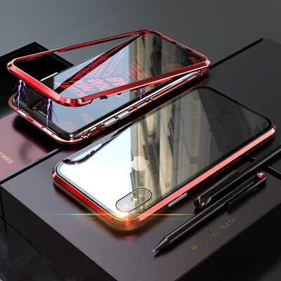 For iPhone Max Shockproof Phone Case BOBYT Magnetic Adsorption Metal Bumper Tempered Glass Back Cover Case For iPhone XR
For iPhone Max Shockproof Phone Case BOBYT Magnetic Adsorption Metal Bumper Tempered Glass Back Cover Case For iPhone XR