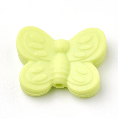 Food Grade Environmental Silicone Beads Chewing Beads For Teethers DIY Nursing Necklaces Making Butterfly GreenYellow 20x25x6
Food Grade Environmental Silicone Beads Chewing Beads For Teethers DIY Nursing Necklaces Making Butterfly GreenYellow 20x25x6