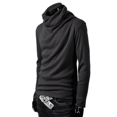 Mens High Collar Pile Collar T Shirts Casual Knitted Slim Long Sleeve T Shirt Solid Color T150 For Men
Mens High Collar Pile Collar T Shirts Casual Knitted Slim Long Sleeve T Shirt Solid Color T150 For Men