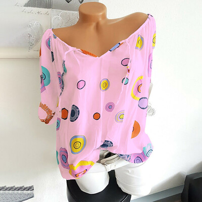 Starmoon Women Fashion Summer V Neck Dot Printed Half Sleeve Blouse Loose Shirt Top
Starmoon Women Fashion Summer V Neck Dot Printed Half Sleeve Blouse Loose Shirt Top