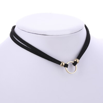 Trendy Hot Layers Black Leather Choker Necklace Wrap Circle Geometry With Triangle Pendant Women Jewelry Short Necklaces
Trendy Hot Layers Black Leather Choker Necklace Wrap Circle Geometry With Triangle Pendant Women Jewelry Short Necklaces